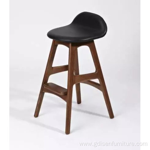 Scandinavian upholstery Erik wooden counter stools